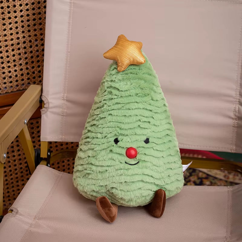 20CM Cute Christmas Series Doll Santa Claus Elk Plush Toy Stuffed Soft Snowman Deer Toys for Kids Girls Xmas Gift Decor Props