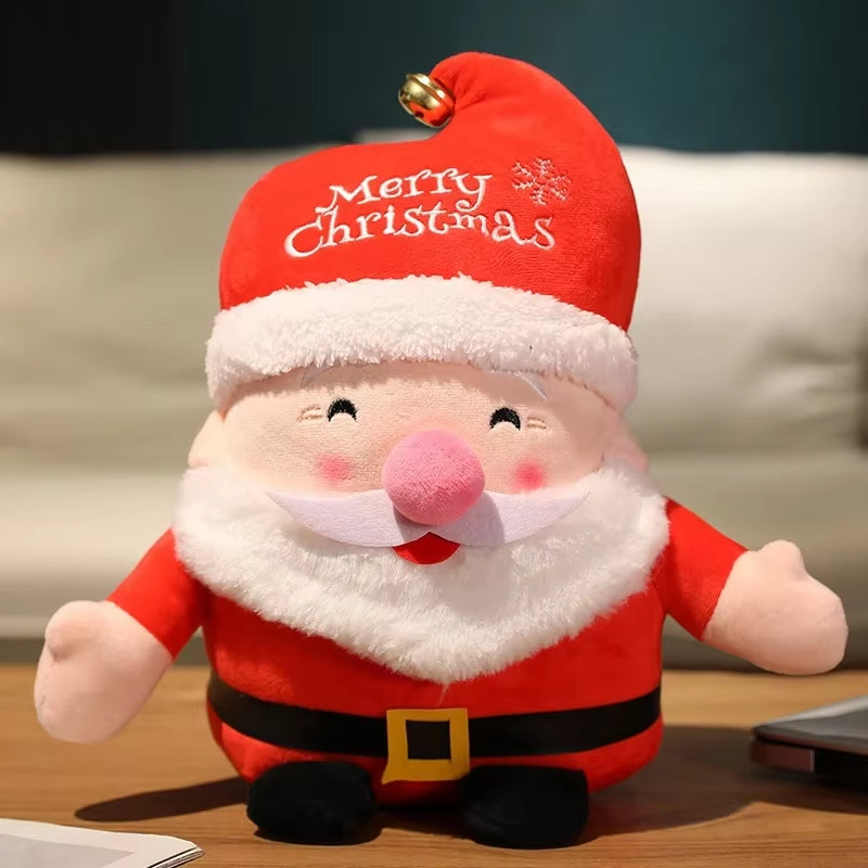 20CM Cute Christmas Series Doll Santa Claus Elk Plush Toy Stuffed Soft Snowman Deer Toys for Kids Girls Xmas Gift Decor Props